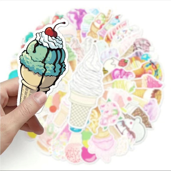 4 /💲20 🤑 33 vinyl ice cream stickers - Picture 3 of 5